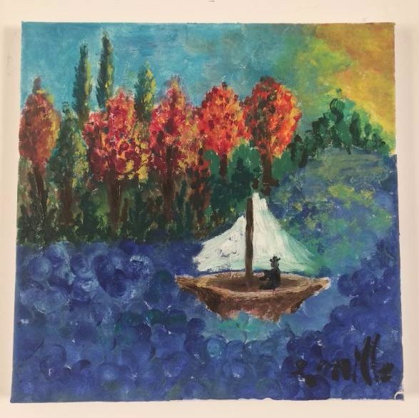 Boat on a lake