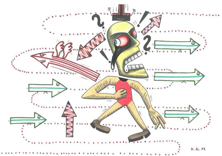 Psychiatry eleven, contemporary drawing for sale!