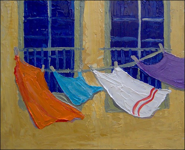 Provence Balcony Laundry