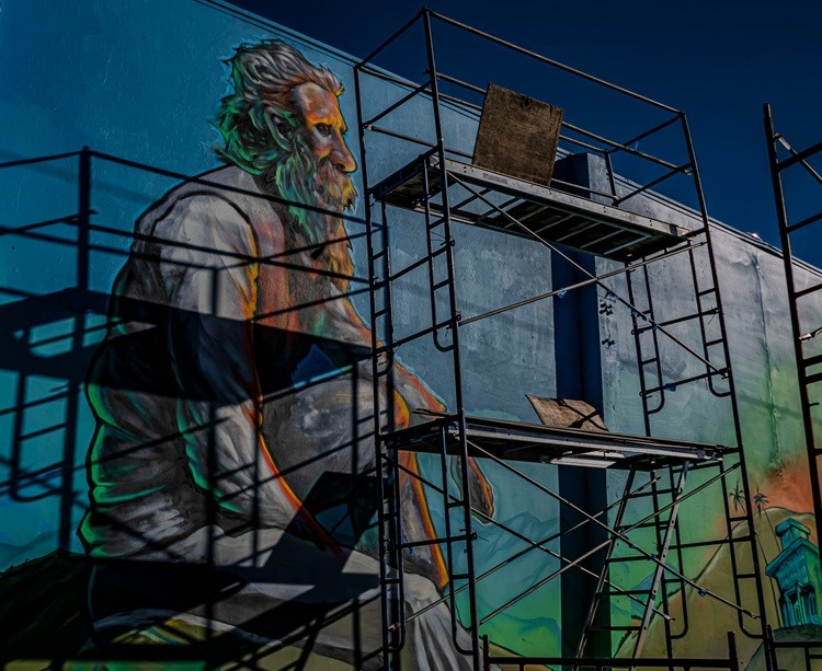 John Muir Mural at our Train Depot - March 19  2026