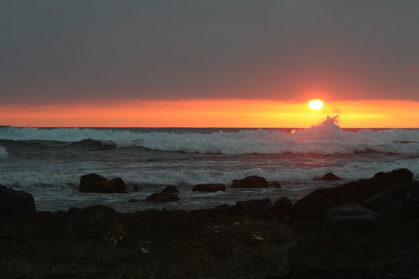 sunset in Hawaii