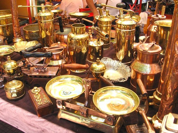 Copper artifacts in San Telmo