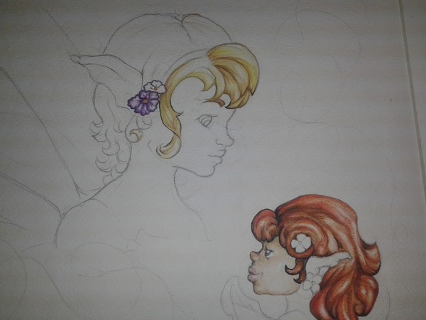 Fairy mom and Daughter (in progress)