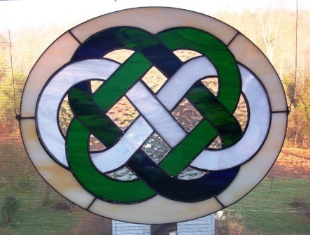 White, Green and Amber Wedding Knot