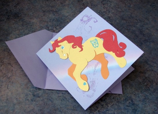 Pony Birthday Card