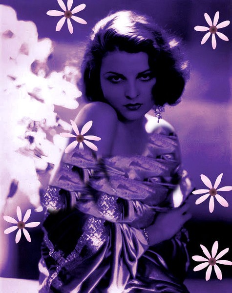 ziegfeld girl in purple 