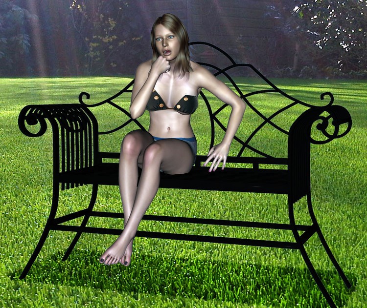 Sitting girl
