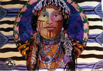 Girl of Wisham Tribe, Artist Alaine Daniel