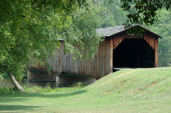 Old Covered Bridge In Georgia