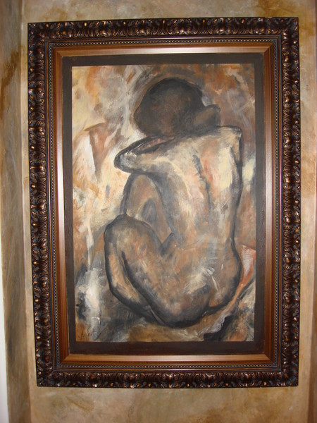 Blue nude in brown, picasso
