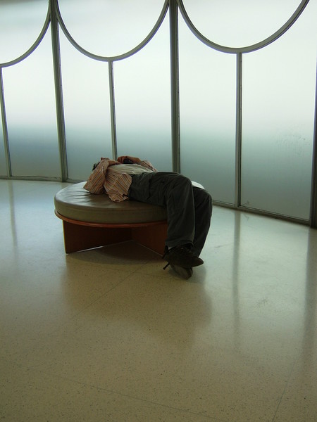 Asleep in the Guggenheim