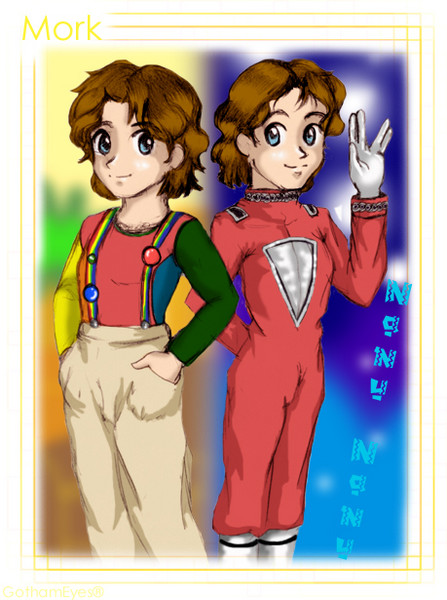 Mork and Mindy fan art