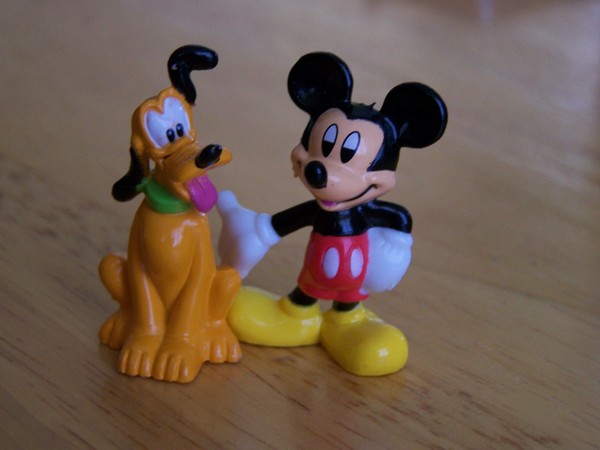 Mickey and Pluto