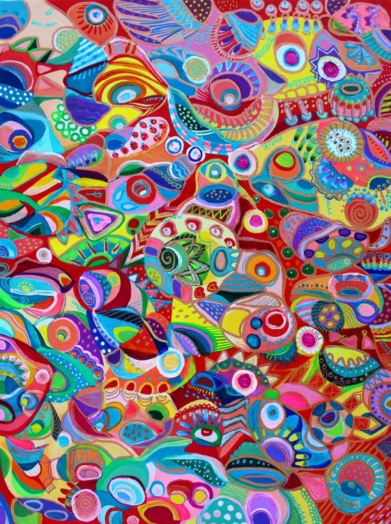 colorful abstract art by Veera Zukova