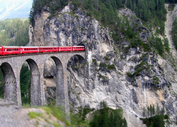 Landwasser Viaduct in Switzerland