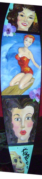 pin up's on a long board