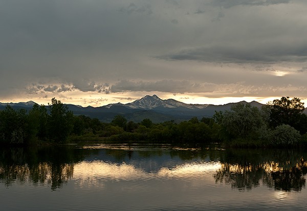 Longs Peak At Dusk