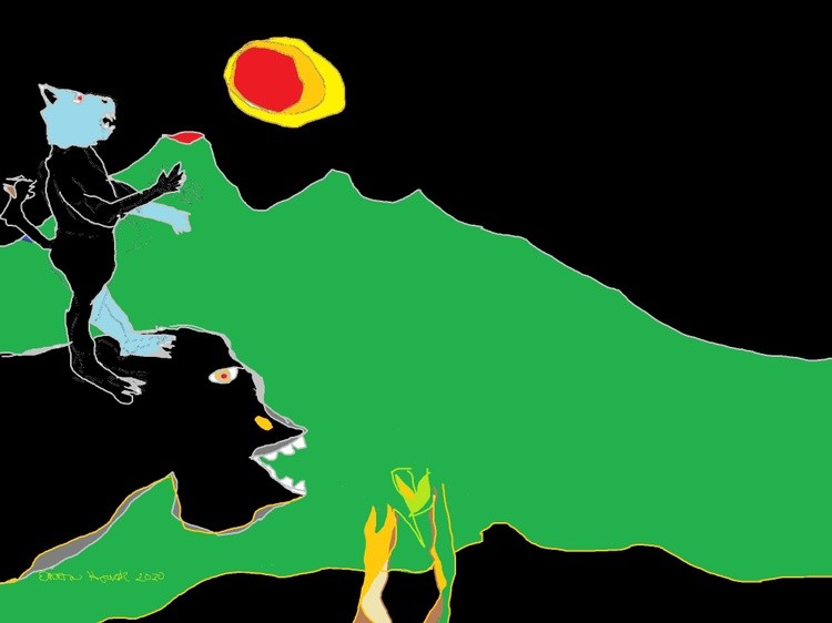 Strange Bedfellows of the Dark Continent.....(c)  2020  elton houck