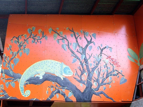 Painting on climbing wall II
