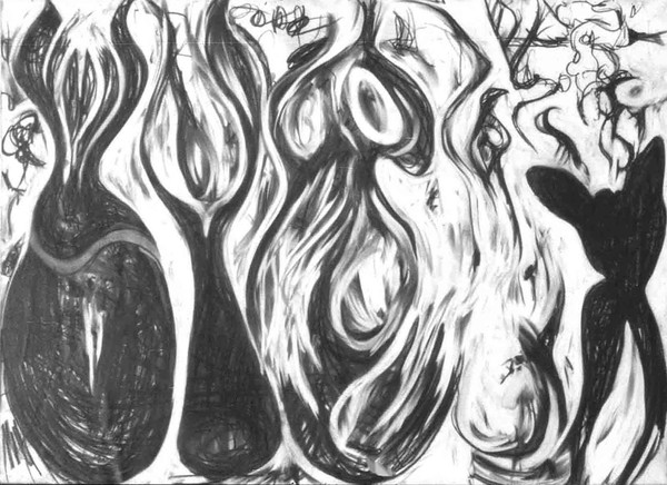 Stone Man on Fire