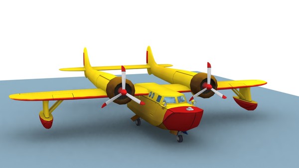 Cargo Seaplane Render (Conwing L-16)