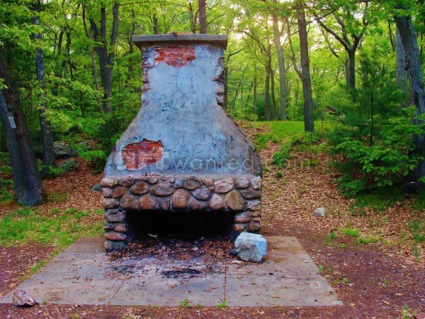 Fireplace in the Woods
