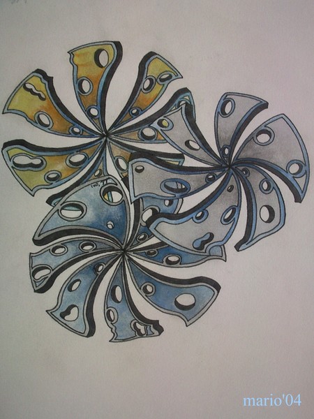 hole-ly flower(iron wheel)