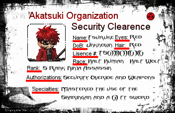 Akatsuki Assassins Card