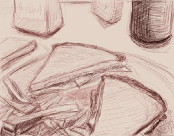 Sandwich and Fries sketch