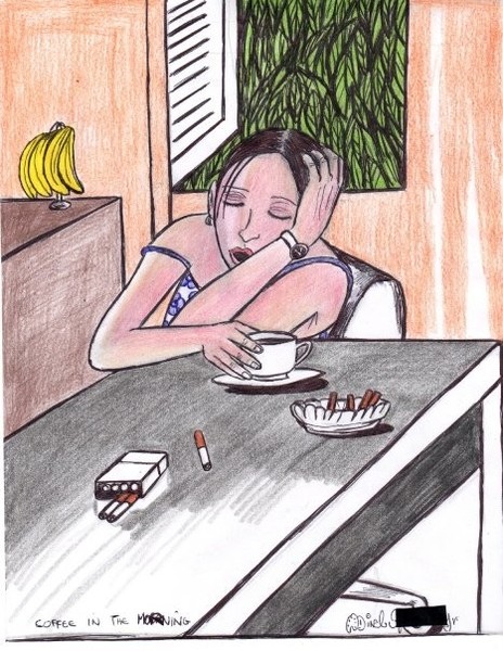 coffee in the morning