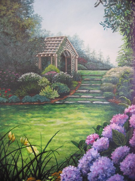 In the garden