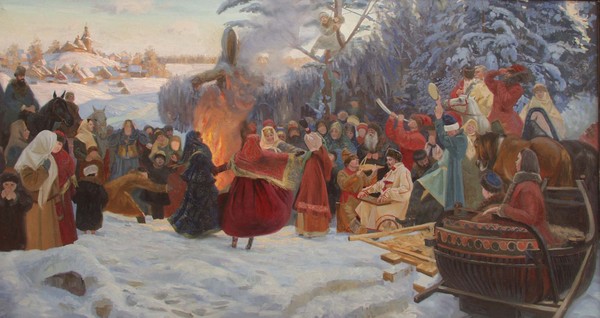 Shrovetide. Farewell to Winter. XVII Century.