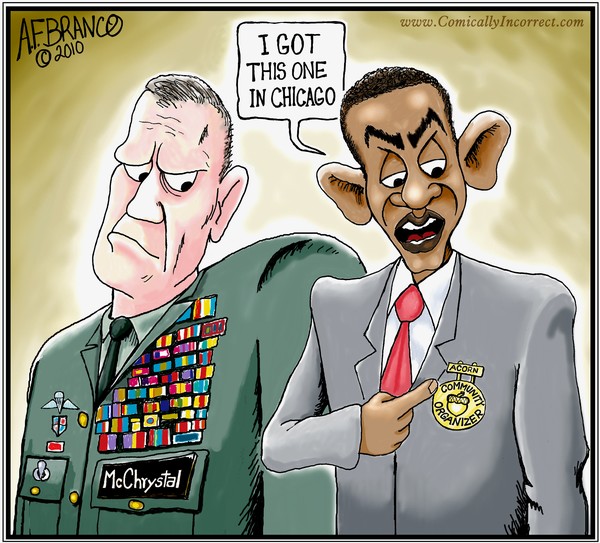 McChrystal, Obama (Cartoon)