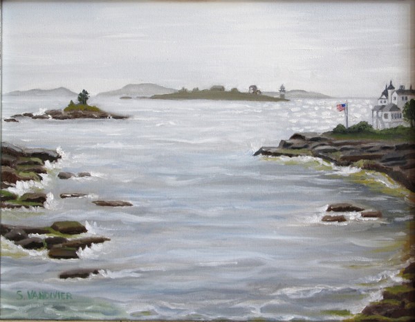 Ocean Point Maine en plein aire