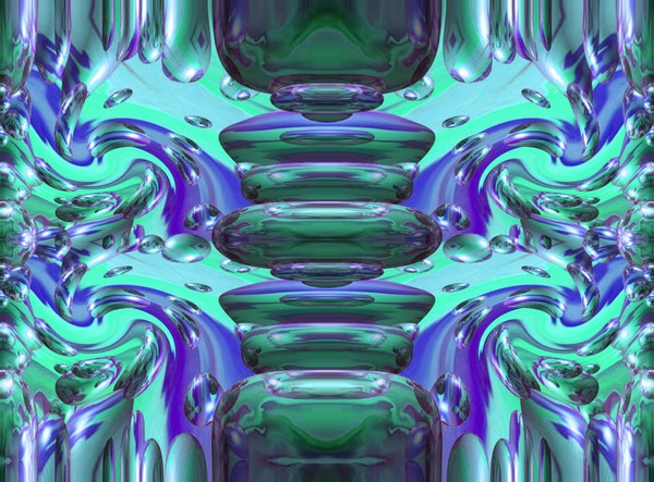 bubbling abstract blues 7
