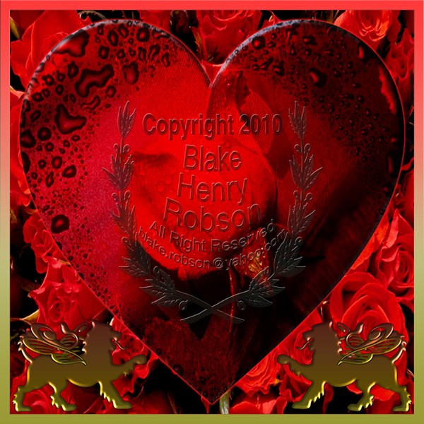 Valentine Heart Winged Lions Gears Roses
