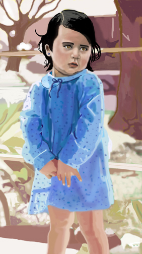 Shy Little Girl   WIP 