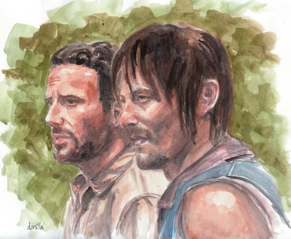 Rick Grimes and Daryl Dixon