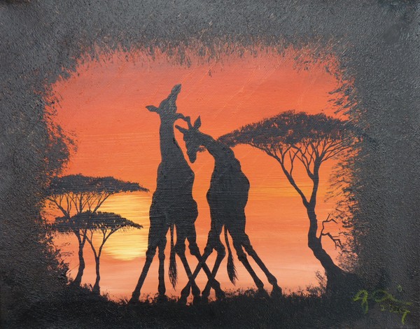 Fighting Giraffe I