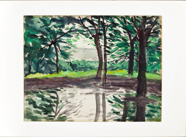 1.Lambro Park.( MI.Italy.)water-color.34 x 25 cms.