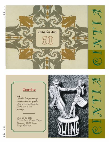 60's Party Invitation
