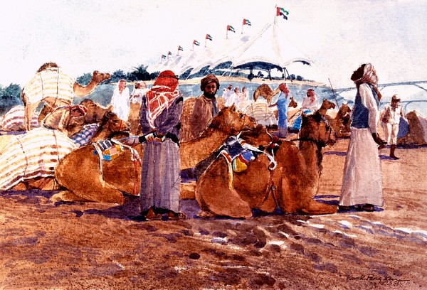 Preparing for the race.