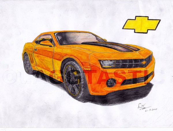 Camaro first colour drawing