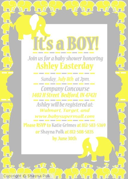 Ashley's baby shower 1 yellow