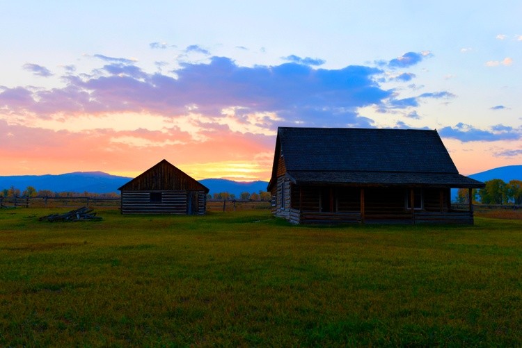 First Light on Mormon Row, Grand Teton NP