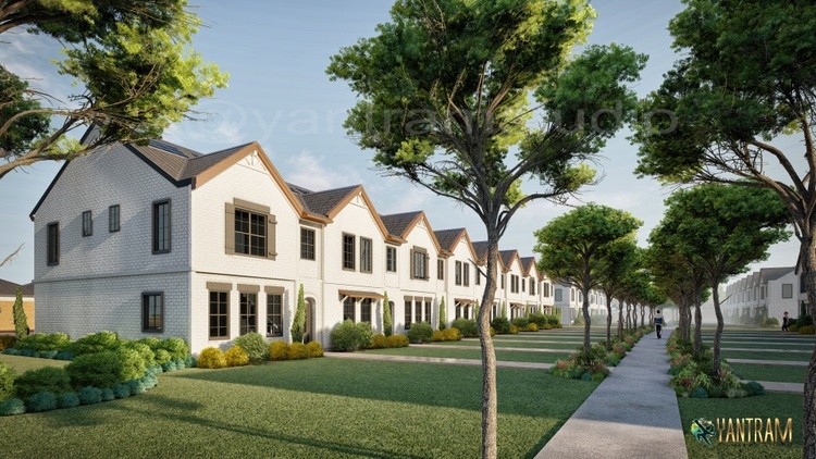 3d architectural animation services for two-story Condo's in San Diego, Texas