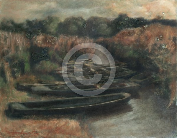 Sumpf 45x35 oil on canvas