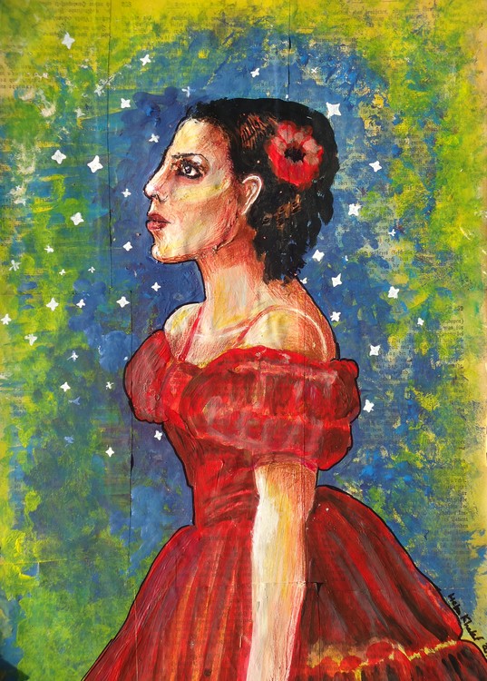 the red dress
