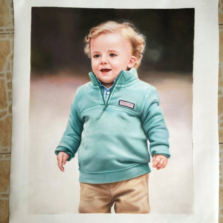 Custom Oil Painting-Oil Portrait by hand painted