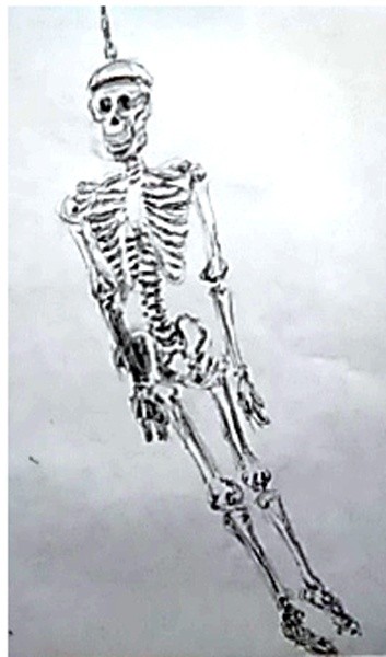 Dangling Skeleton Drawing